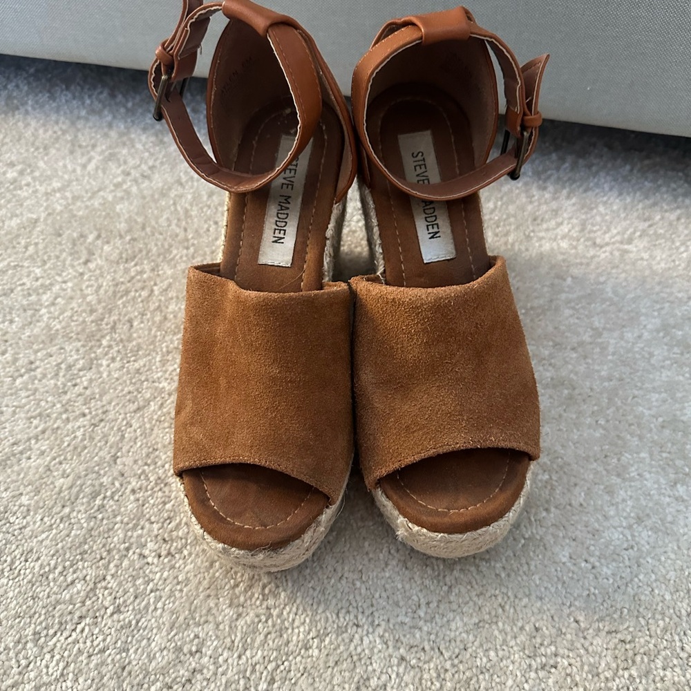 Steve Madden wedges with ankle strap